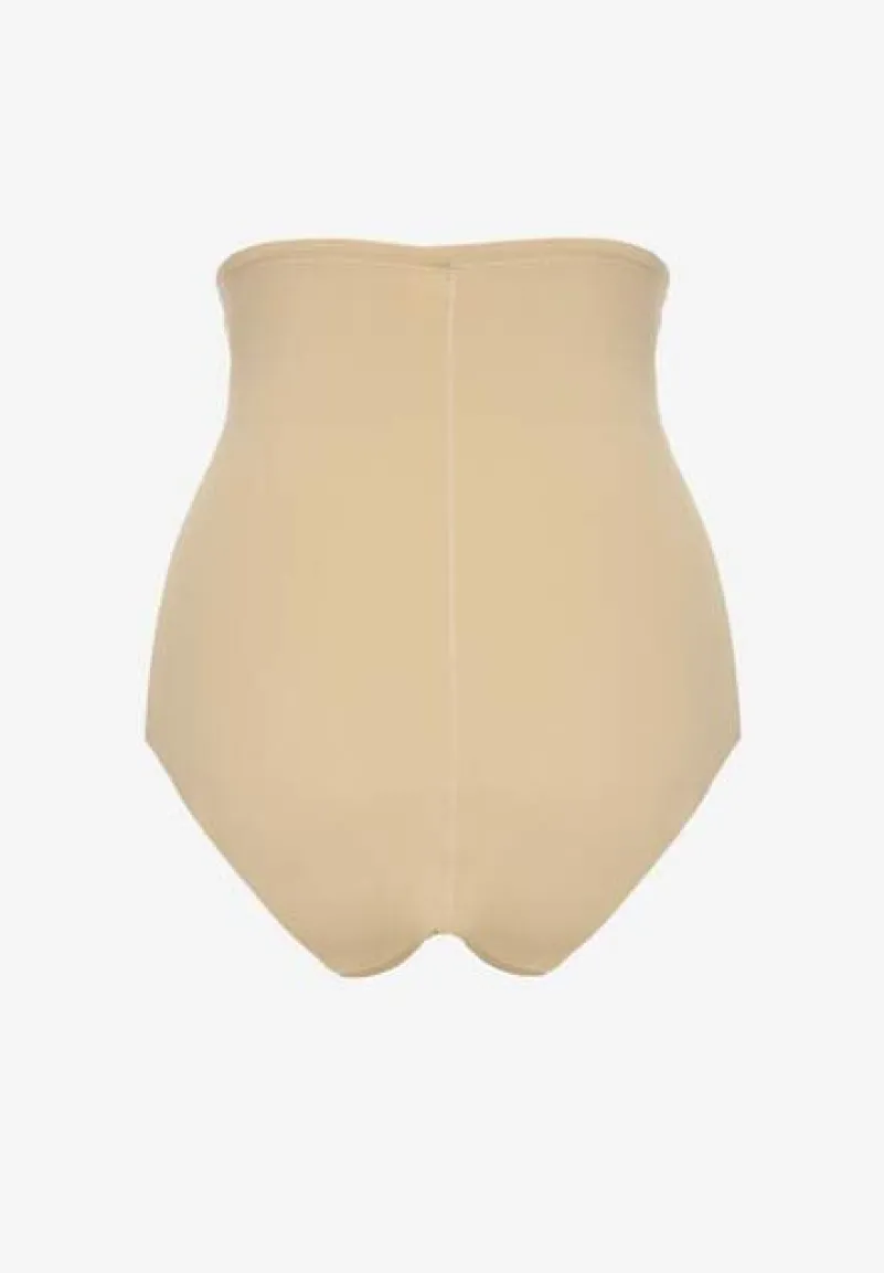 Beżowe Majtki Modelujące High Waist Savirolle