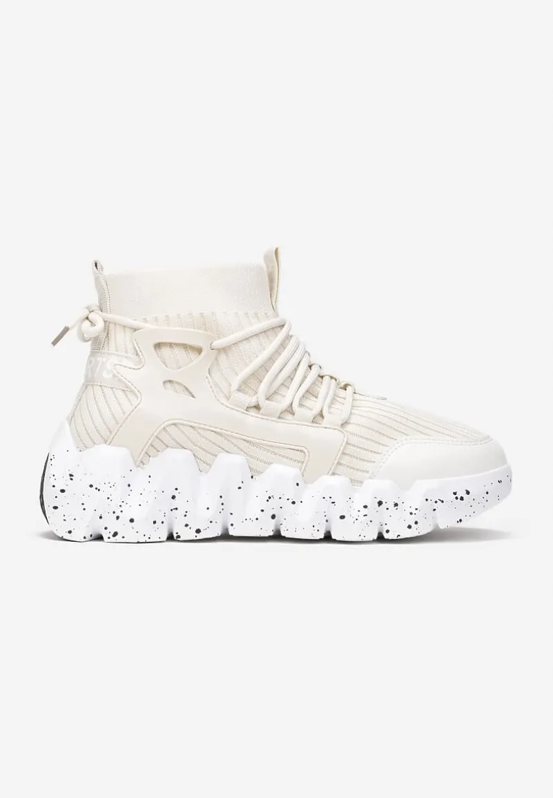Beżowe Sneakersy Chrysialla