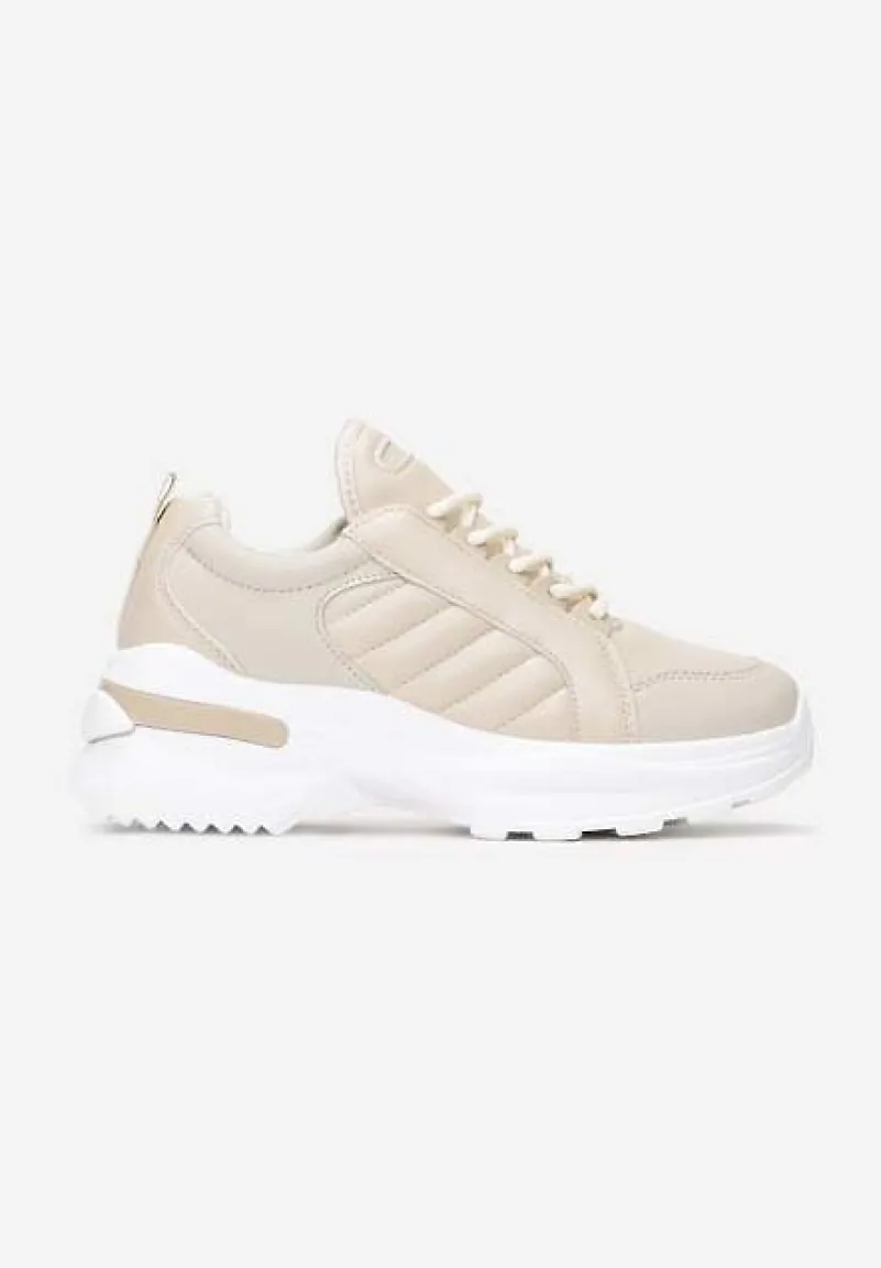 Beżowe Sneakersy Doreania