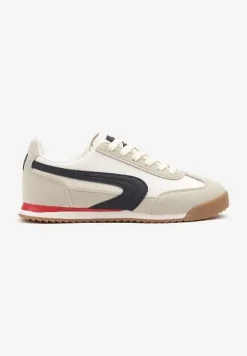 Beżowo-Szare Basicowe Sneakersy Ellimira