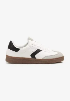 Białe Sneakersy z Perforacją w Stylu Tenisówek Olirielis