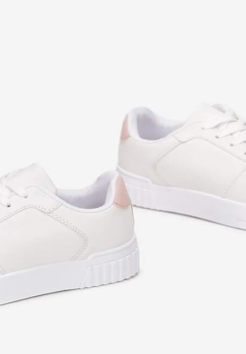 Biało-Różowe Sneakersy Amathanassa