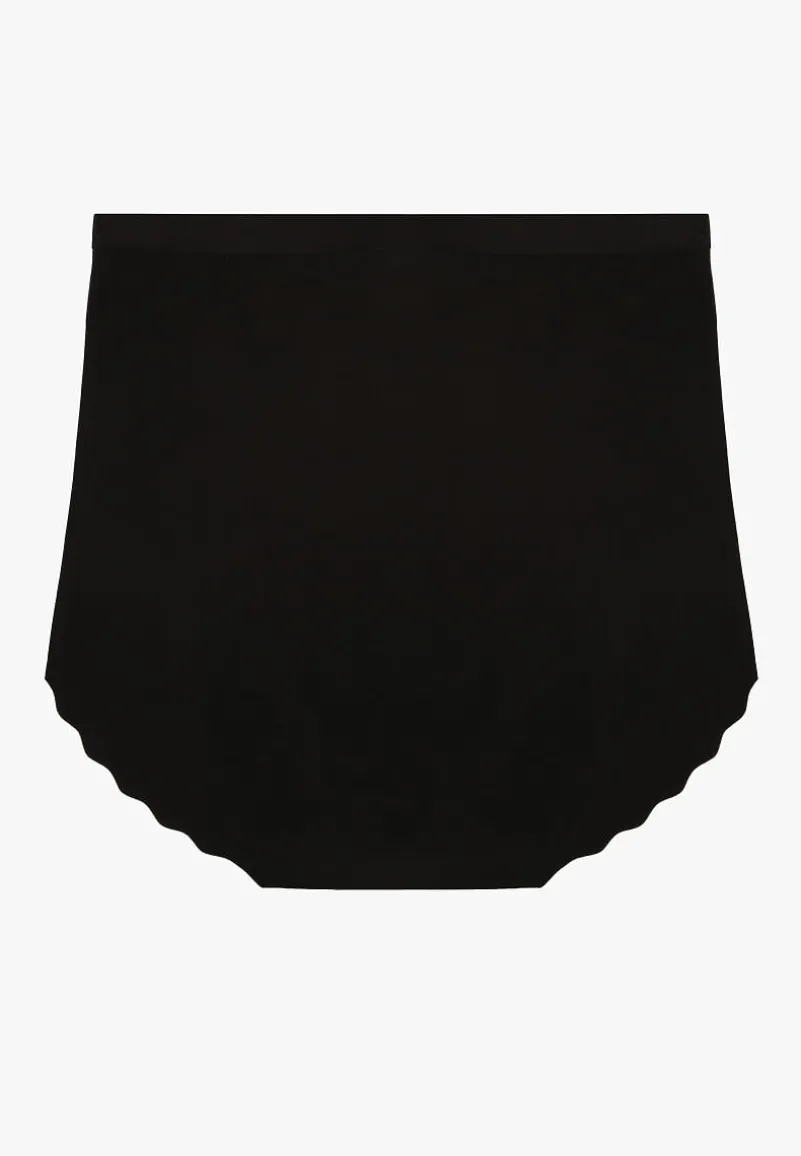 Czarna Bezszwowa Bielizna modelująca Majtki High Waist Falawena