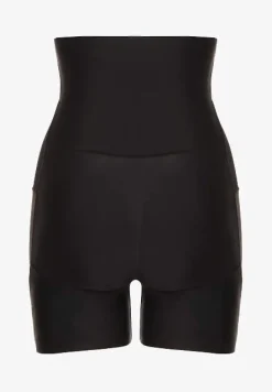 Czarna Bielizna modelująca Majtki High Waist z Efektem Push Up Lunavera