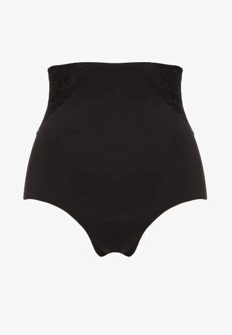 Czarne Majtki Modelujące High Waist Savirolle