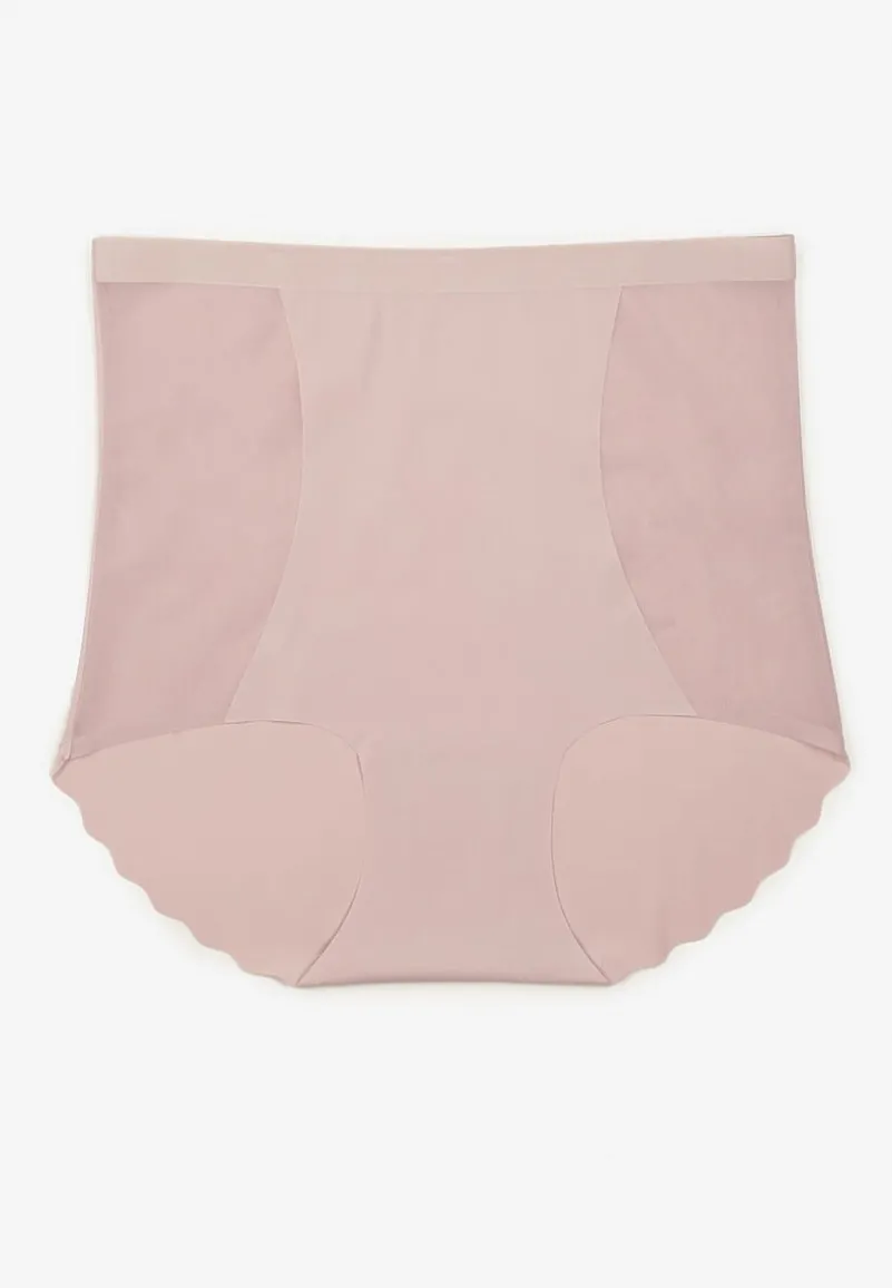 Fioletowa Bezszwowa Bielizna modelująca Majtki High Waist Falawena