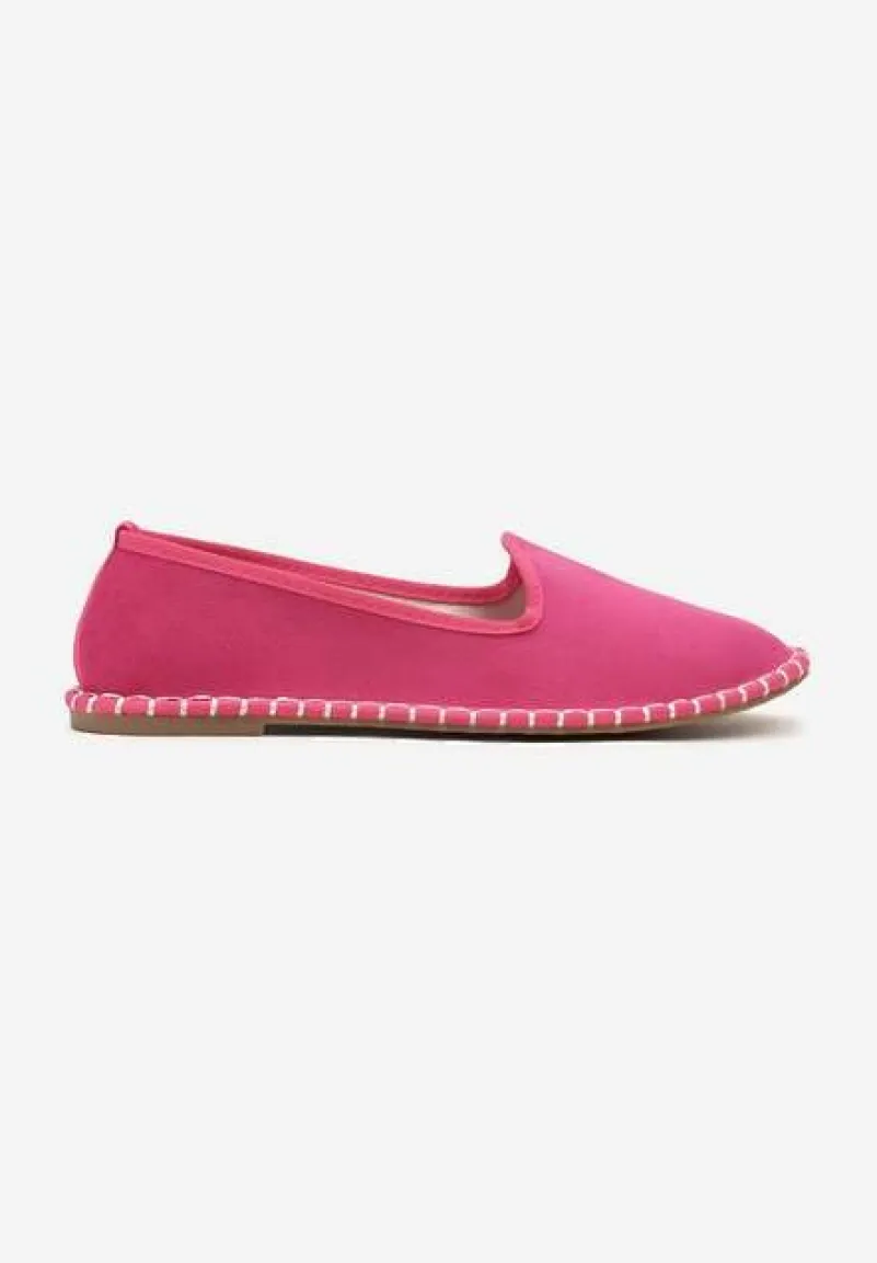 Fuksjowe Espadryle Balerinki z Przeszyciami Firalissea