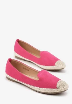 Fuksjowe Espadryle z Motywem Plecionki Ralomea
