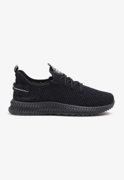 Granatowe Elastyczne Buty Sportowe Sneakersy Nuriane