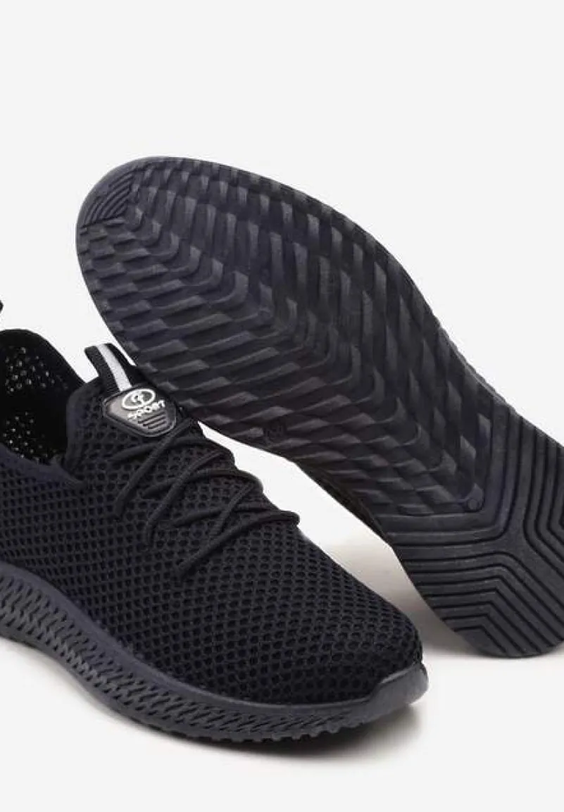 Granatowe Elastyczne Buty Sportowe Sneakersy Nuriane