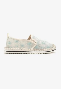 Niebieskie Espadryle z Ozdobną Plecionką Eranoria