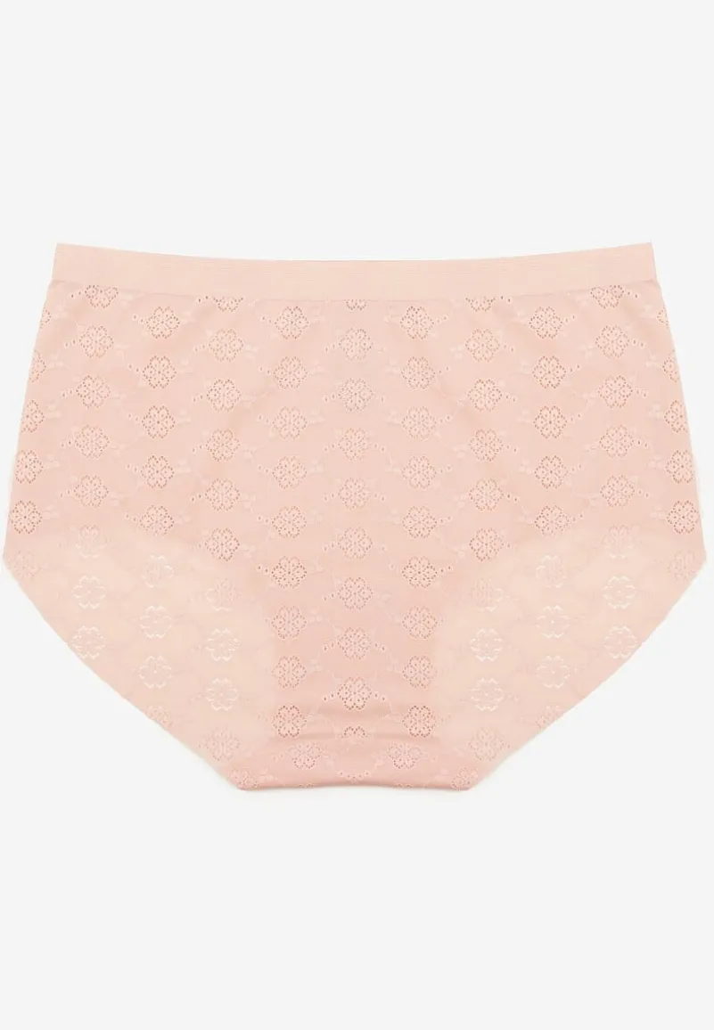 Różowa Bielizna Modelująca Majtki High Waist Lilialira