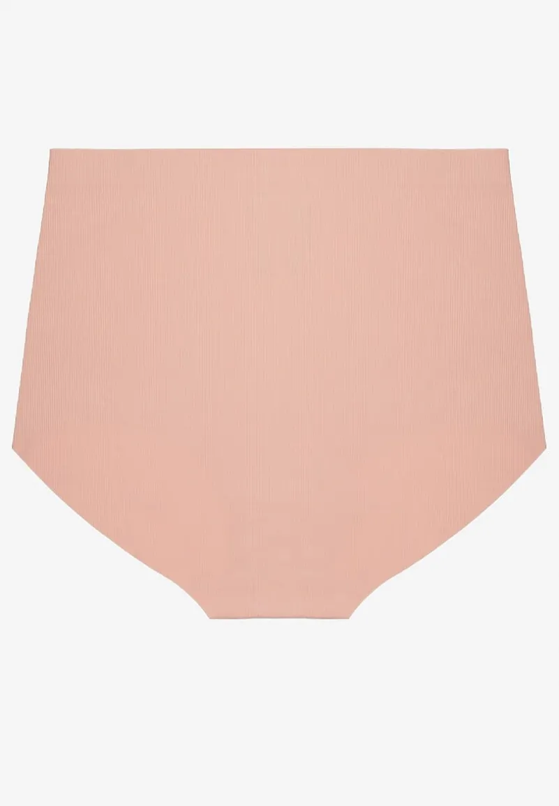 Różowe Bezszwowe Majtki High Waist Navorila