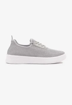 Szare Siateczkowe Buty Sportowe Sneakersy Eravessa