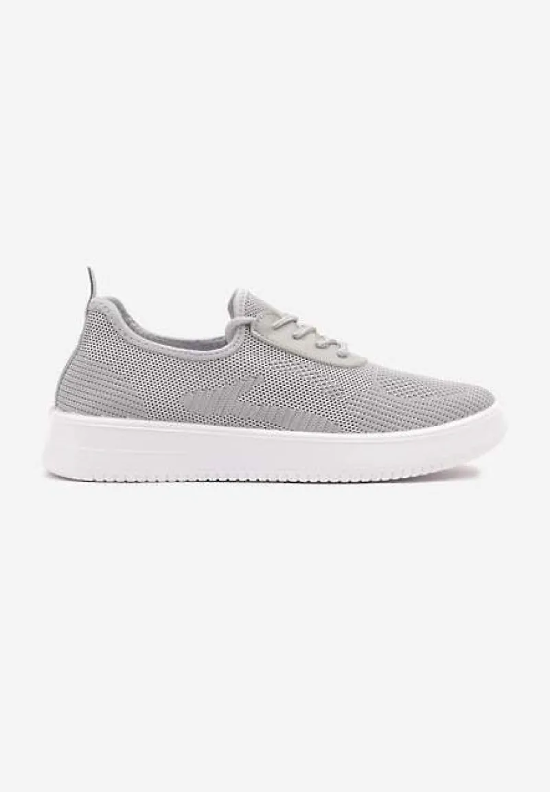 Szare Siateczkowe Buty Sportowe Sneakersy Eravessa