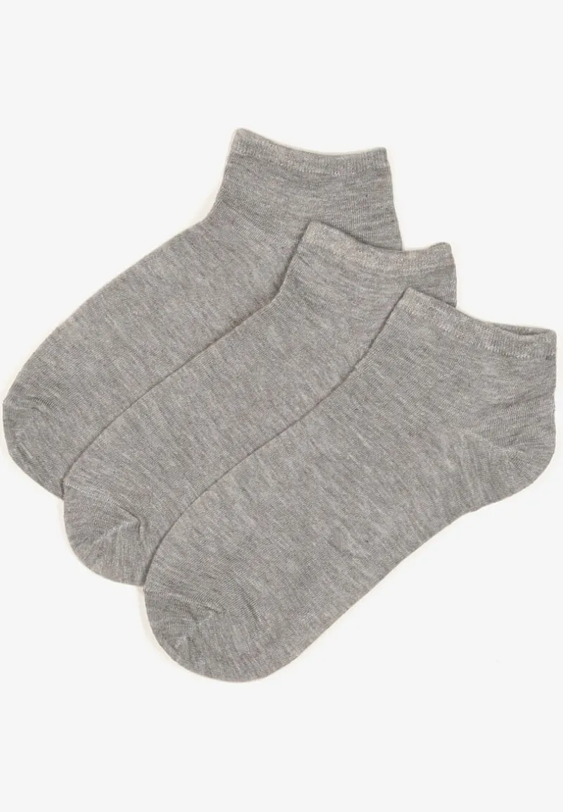 Szare Skarpety z Bawełny 3-Pack Salloren