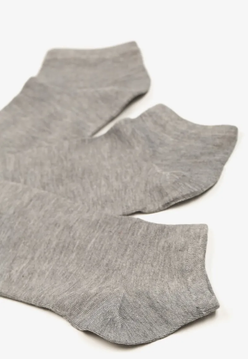 Szare Skarpety z Bawełny 3-Pack Salloren